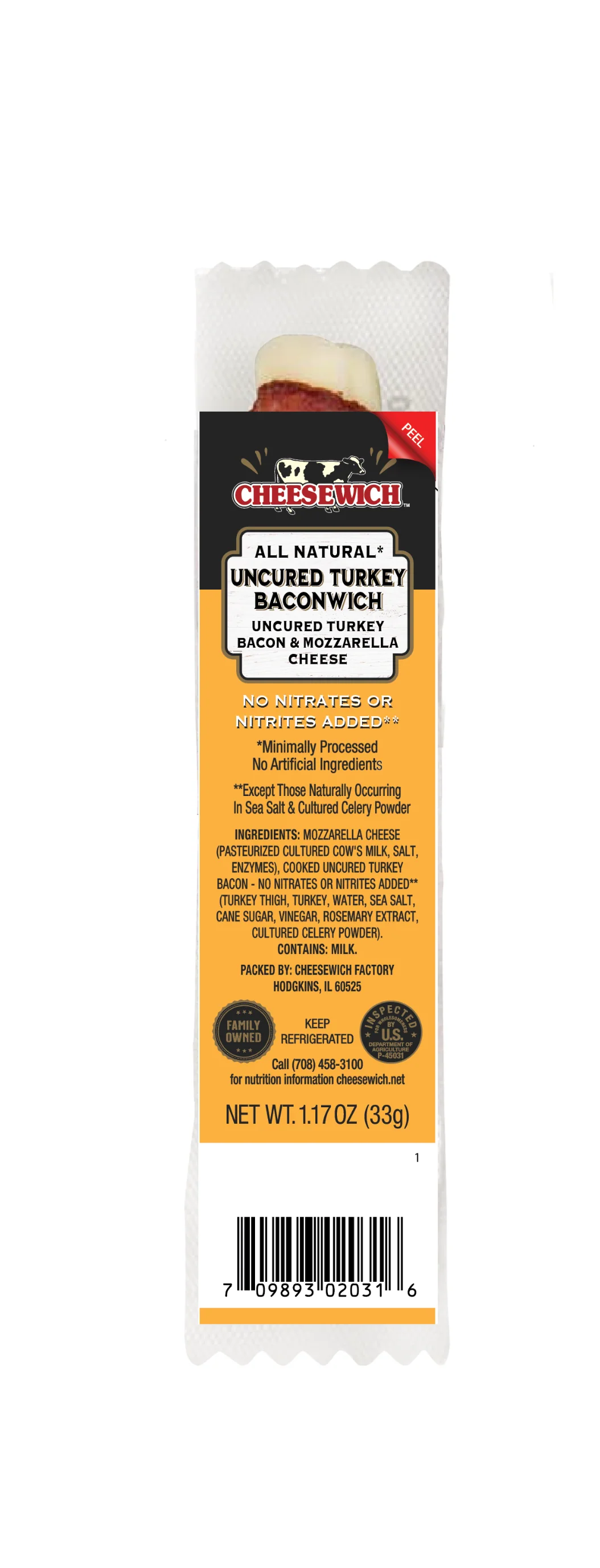 All Natural String Cheese & Turkey Bacon (Baconwich) - Image 3